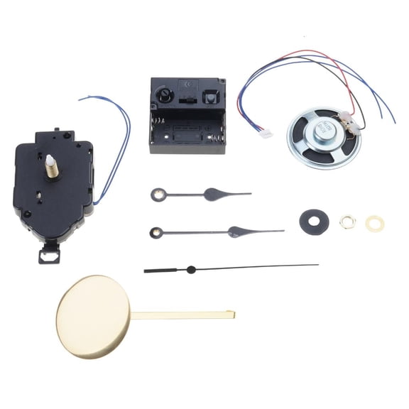 YIEMEEN Practical Clock Movement Set with Pendulum Music Box for Home and Office Decors