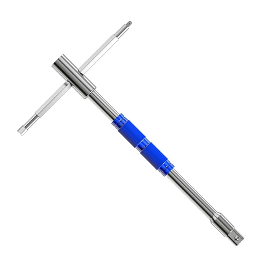 YIEMEEN Practical T Bar Ratchets Wrenches 3 in 1 Swivels Head Sliding Levers Mechanism Suitable for All Drive Socket