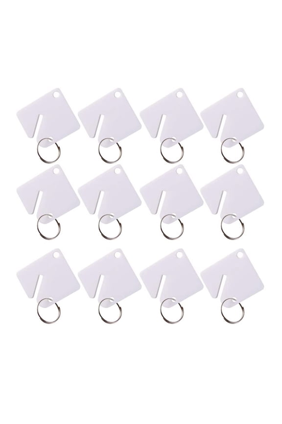 YIEMEEN Practical Write-on for Key Tags 60 Pieces Easily Identify Keys for Office Gyms S