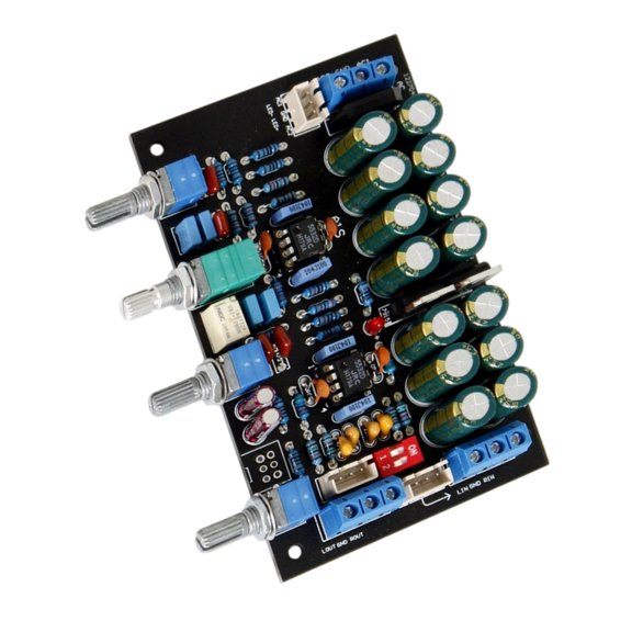 YIEMEEN Preamplifier Board JRC5532 Stereo Bass Frequency Sound Control 12-15V
