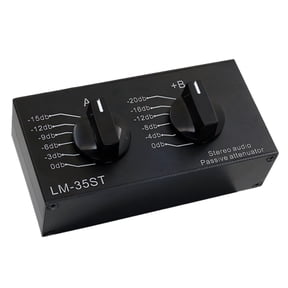 YIEMEEN Precisely 2Channel Stereo Attenuator with Metal Case For Music Equipment
