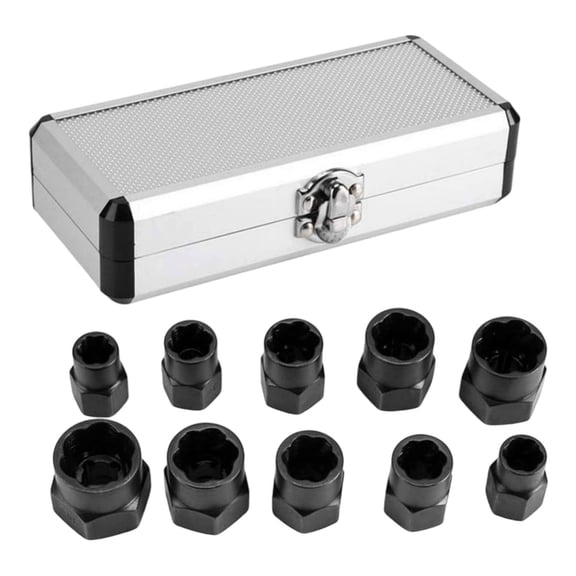 YIEMEEN Professional Bolt Nut Extractor Multiple Size For Damaged Rounded Nose 9-19mm