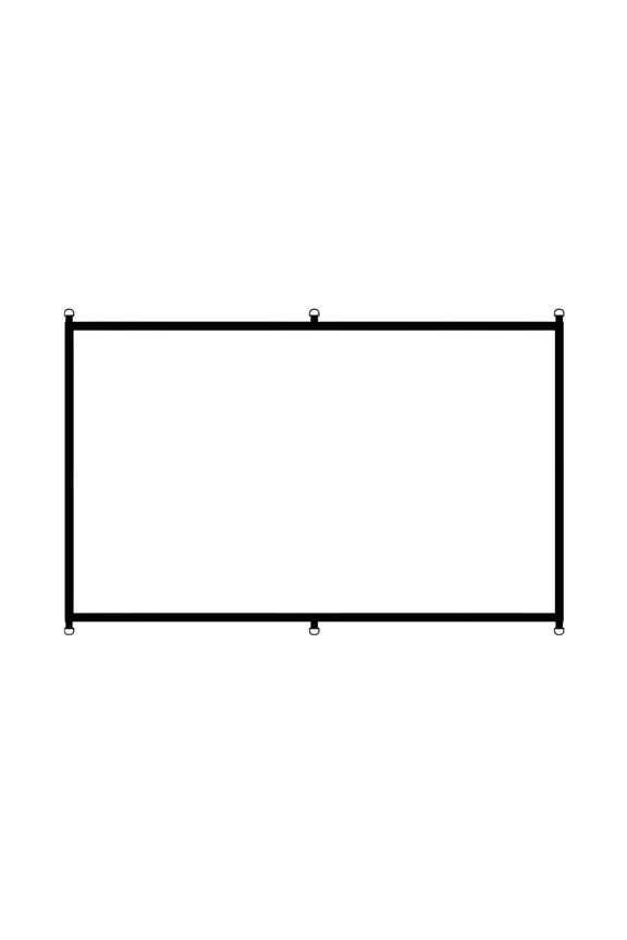 YIEMEEN Quick Installs D Rings Projection Screen 16:9 Ratio Thickened Polyester Fabric For Home Theater And Camping