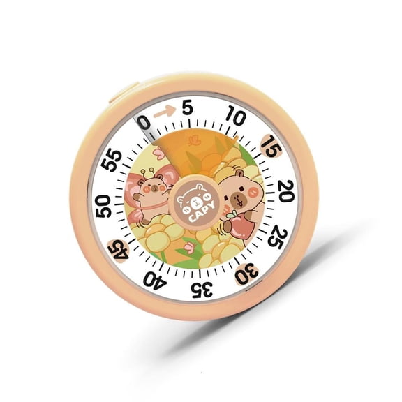 YIEMEEN Quiet Visual Timers For Kids Time Management Rainbows Designs ABS Kitchen Learning Tool