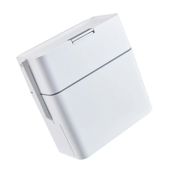 YIEMEEN Rectangular Trash Bin with Toilet Brush Household Trash Can Slim Garbage Bin