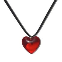 YIEMEEN Resin Heart Necklaces Pendant Necklace Jewelry Party Jewelry Gift for Men Women