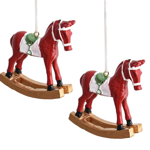 YIEMEEN Resin Horse Statue Ornament Festival Hanging Decorations For Tabletop Mantels
