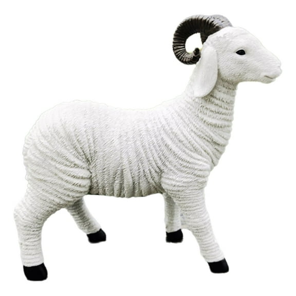 YIEMEEN Resins Sheep Figurines White Lambs Miniatures Ornaments Decors for Home and Garden Landscape Gift Artificial Lambs Craft