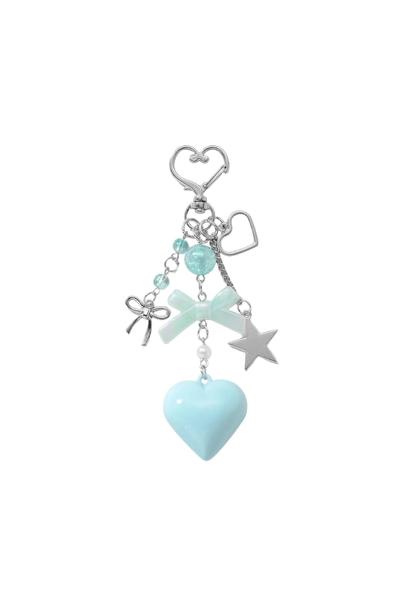 YIEMEEN Romance Symbol Gift Keychain for Couples with Colorful Resin Design Bag Pendant