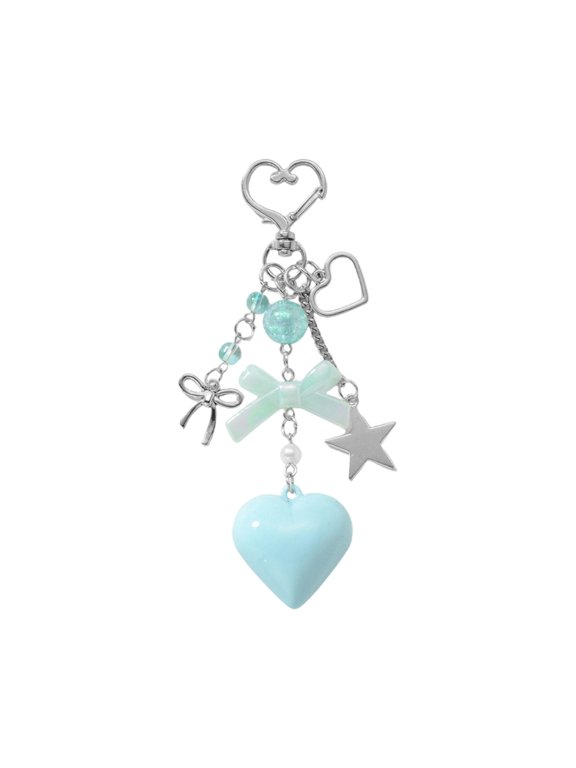 YIEMEEN Romance Symbol Gift Keychain for Couples with Colorful Resin Design Bag Pendant