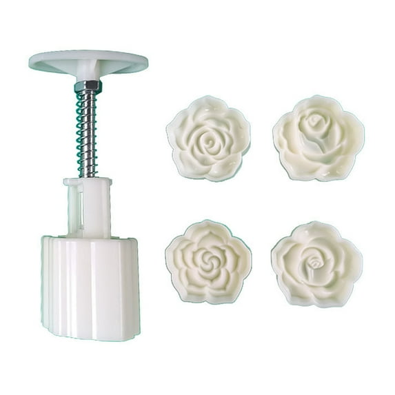 YIEMEEN Rose Shape Moon Cake Mould Exquisite Blossom Bath Bombs Pastry Tool Kitchen Gift