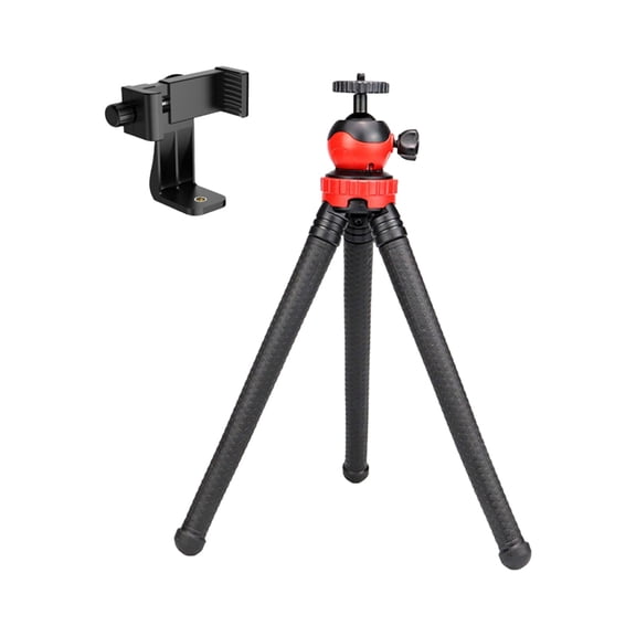 YIEMEEN Rotating Tripod Stand For Camera Phone Adjustable Mount Flexible Hose Lightweight Stable