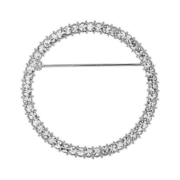 YIEMEEN Round Crystal Glasses Holder Brooch Reading Glasses Holder Brooch Pin for Women