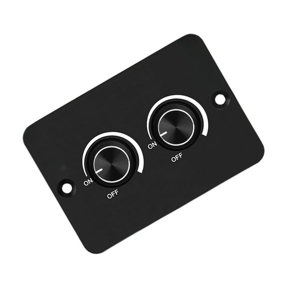 YIEMEEN Round LED Dimmer Switches 12V 60W Double Knob Adjustable Brightness for Vehicles