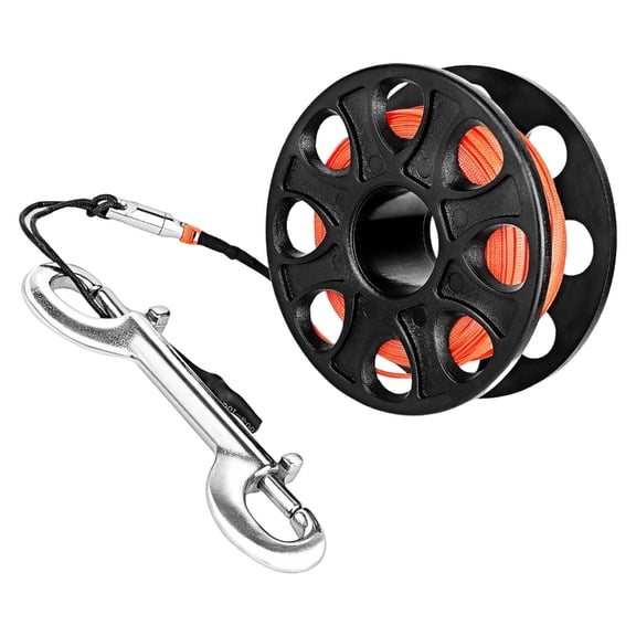 YIEMEEN Scubas Diving Spool Plastic Spool Finger Reel with Double Ended Hook Enduring