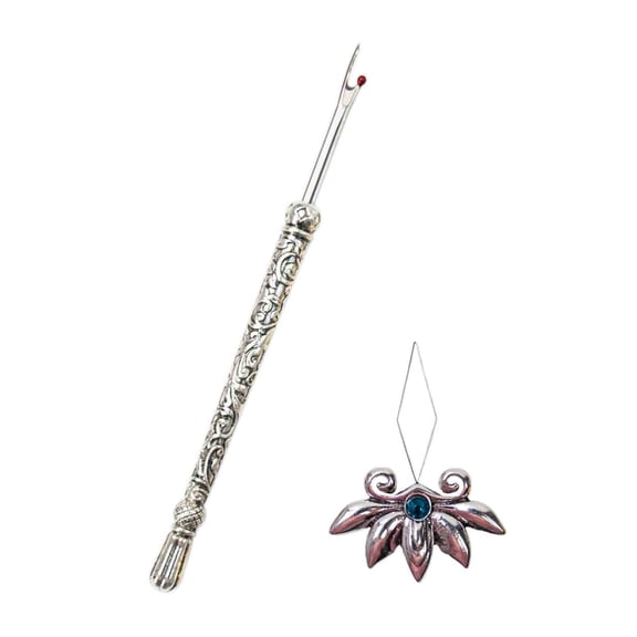 YIEMEEN Seam Unpicker Scissors and Metal Needle Threader Set, Thread Unpicker for Embroidery Hand Quilting Needlework Project