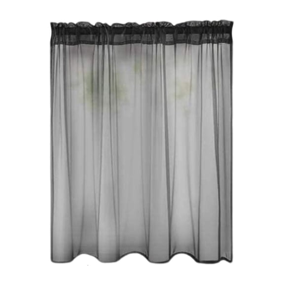 YIEMEEN Sheer Curtains Tiers, Light Filtering Small Curtains Short Bathroom Living Room Cafe Basement Voile Window Curtains