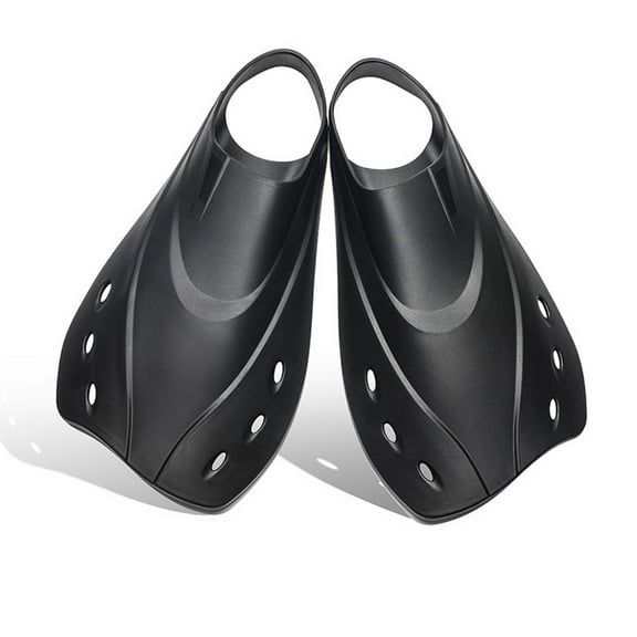 YIEMEEN Short Flippers Fins Floating Training Swimming Fins Adults Travel Fins for Diving Swimming Scuba Snorkeling Watersports