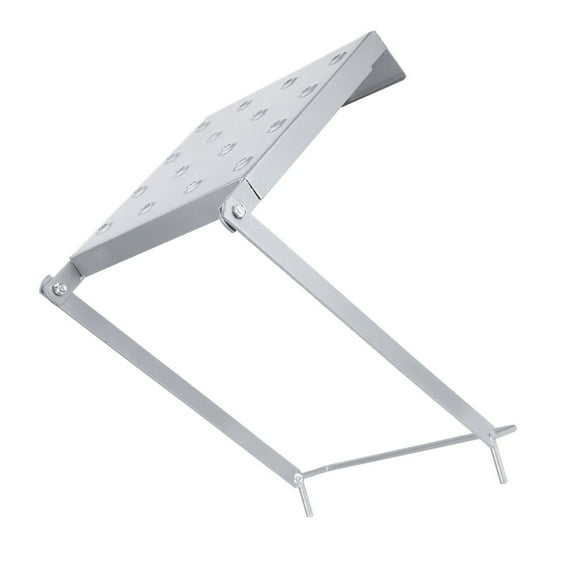 YIEMEEN Slip Proof Ladder Storage Shelf Heavy Duty 400lb Capacity Easy Kick Fold Design