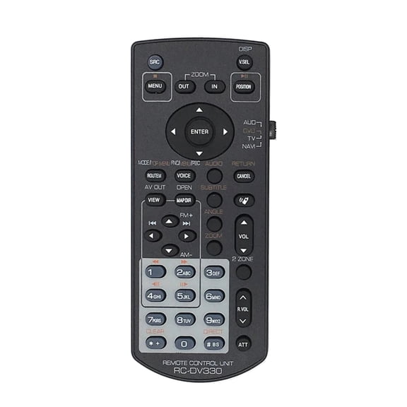 YIEMEEN Small ABS Remote Control DV331 Plastic Remote for Multimedia Displays Featuring Long Battery Life and Easy Setups