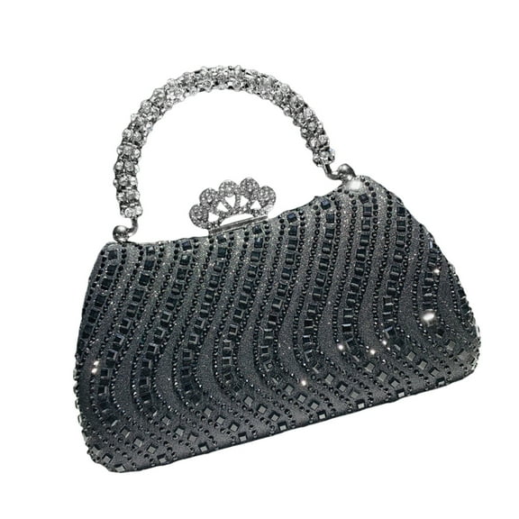 YIEMEEN Sophisticated Ladies' Clutch Rhinestones Evening Bag Party Handbag Shoulder Bag