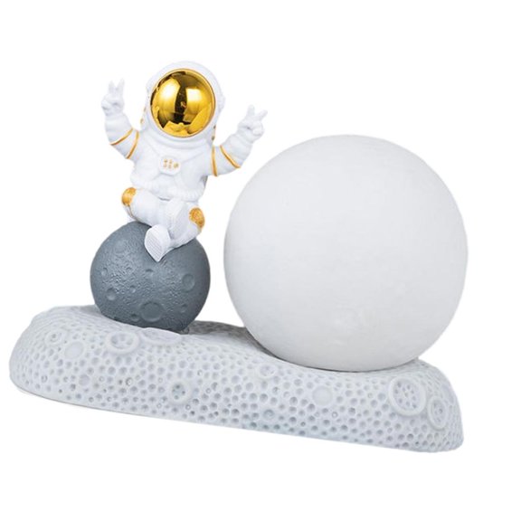 YIEMEEN Spacemans Decoration Table Lamp with Soft Lighting Bedsides Lamp for Home Ambiances