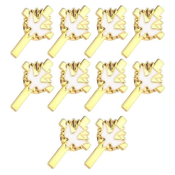 YIEMEEN Sparkling Doves Crosses Lapel Pin Fashion Brooch Accessory for Clothing and Bags