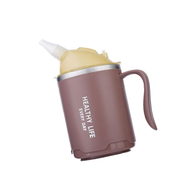 YIEMEEN Spill Proof Nearby Drinking Vessel 400ml Not Drop Straw For Disabled Individuals