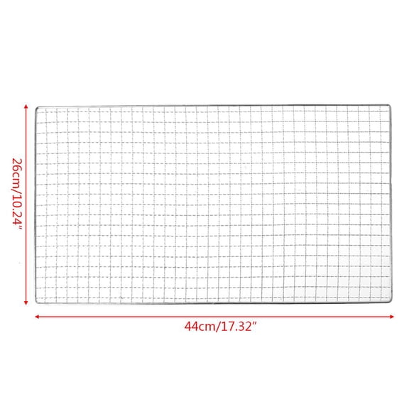 YIEMEEN Stainless Steel BBQ Barbecue Grill Grilling Mesh Wire Net Outdoor Cooking 3 Size