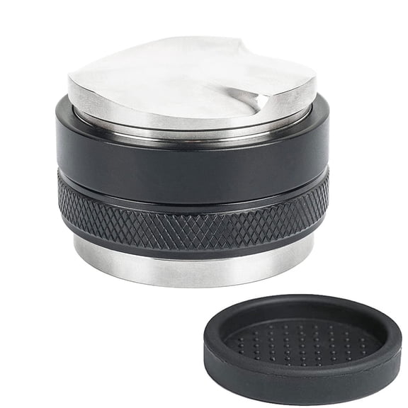 YIEMEEN Stainless Steel Coffee Distributor Tamper 53/58mm Easy to Clean Dual-Head Coffee Leveler Adjustable Depth Rhombic Marker