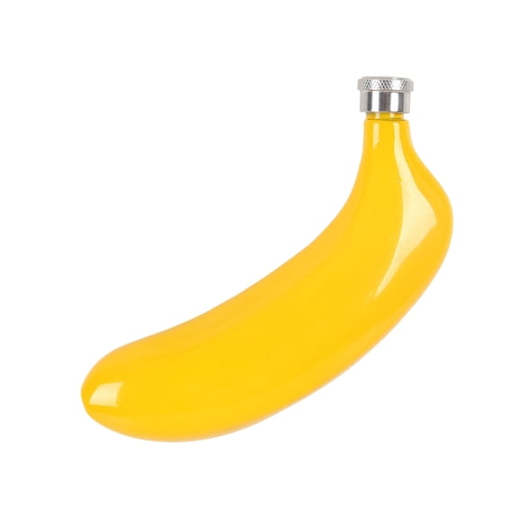 YIEMEEN Stainless Steel Flask With Unique Banana Designs 5Oz Capacity Drink Container