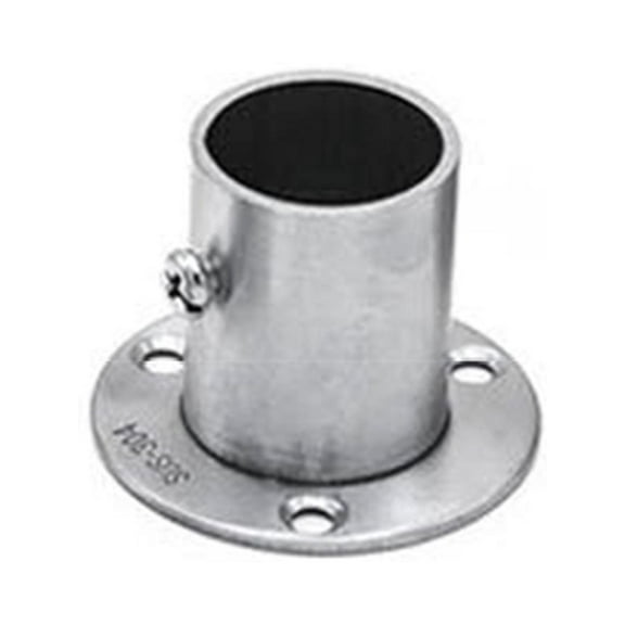 YIEMEEN Stainless Steel Pole Socket Flange Rod Holder Wall Mount Pipe Bracket for Closet