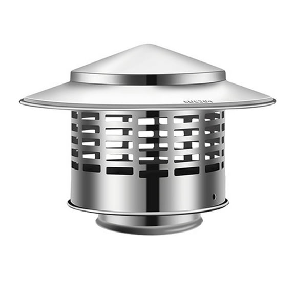YIEMEEN Stainless Steel Round Chimney Caps with Screen Chimney Cover Rain Caps Chimney Caps Cones Top Roof Caps for Vent Rustproof