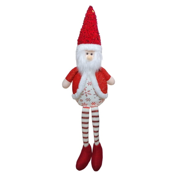 YIEMEEN Stuffed Toy Sitting Santa Snowman Reindeer Figure For Tabletop Mantels Display