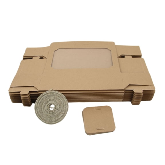 YIEMEEN Sturdy Gift Box Cake Candy Boxes for Birthdays Weddings Celebrations See Through