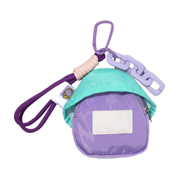 YIEMEEN Sturdy Polyester Miniature Backpack Keychain Adornment For Coins And Lipstick