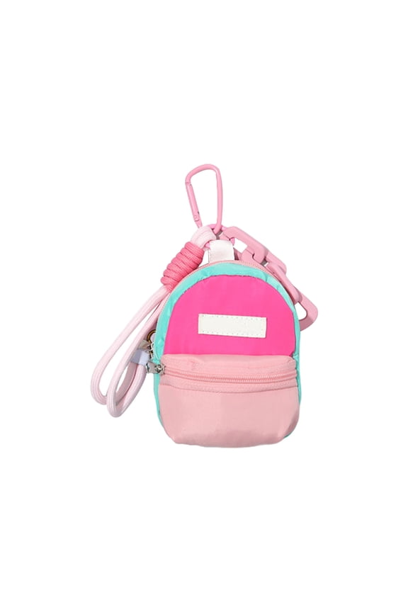 YIEMEEN Sturdy Polyester Miniature Backpack Keychain Adornment For Coins And Lipstick