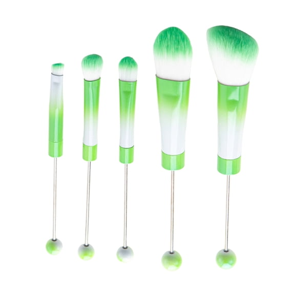YIEMEEN Stylish Makeup Cosmetic Brushes Beaded Brushes Set Metal Handles Brushes Set Eyeshadow Brush Suitable for Makeup Use