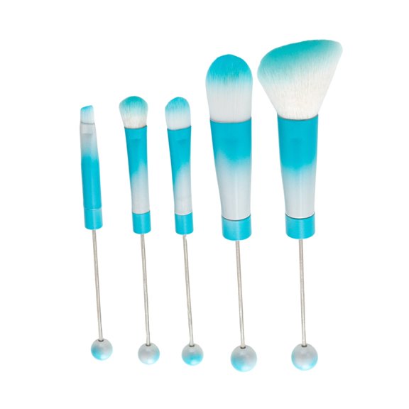 YIEMEEN Stylish Makeup Cosmetic Brushes Beaded Brushes Set Metal Handles Brushes Set Eyeshadow Brush Suitable for Makeup Use