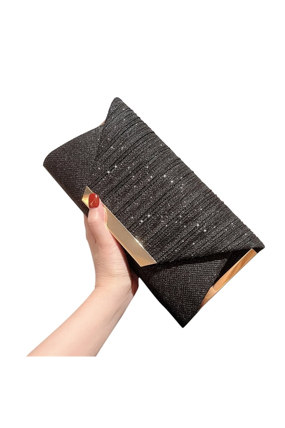 YIEMEEN Stylish Small Clutch Purse for Women Girls Glitter Crossbody Bag Wedding Handbag Shopping Bag All-matching Evening Bag