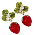 thumbnail image 1 of YIEMEEN Stylish Strawberry Earrings 3D Simulated Fruit Ear Rings Jewelry Accessories, 1 of 10
