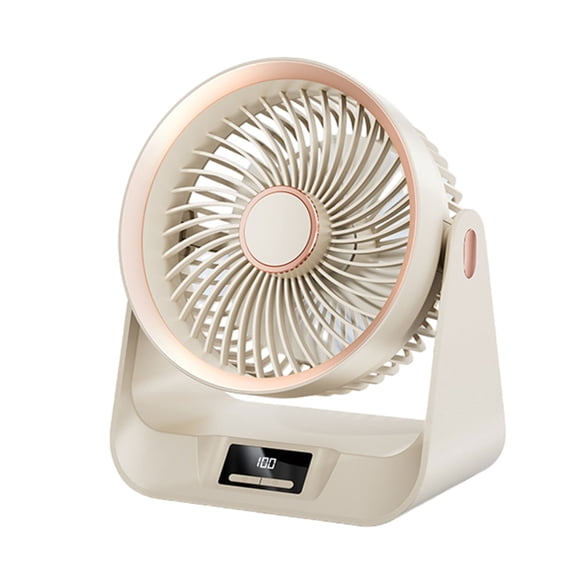 YIEMEEN Table Fan 10000mAh Rechargeable Battery Operated Portable Tent Fan 5 Speed for Camping Picnic Barbecue Office