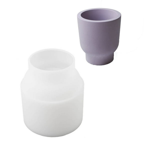 YIEMEEN Tea Cup Shaped Silicone Mold Candle Silicone Mold for DIY Jar Pottery Pot Craft