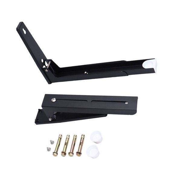 YIEMEEN Telescopic Wall Mount Storage Rack Foldable Oven Stand Stainless Steel Mount