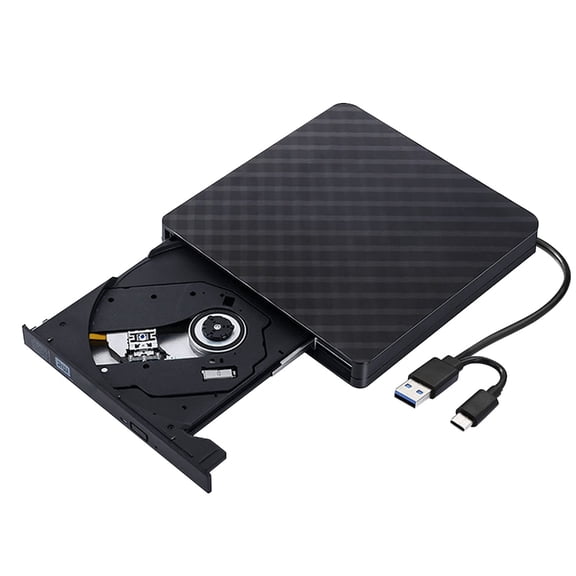 YIEMEEN Thin External Disk Player With USB C And USB3.0 Port Noise Reduces