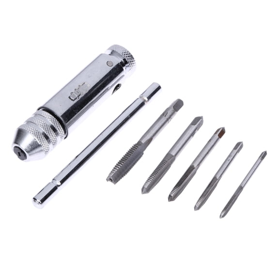 YIEMEEN Threading Tool Manual Tapping T-Handle Ratchet Tap Holder Wrench with M3-M8 Taps