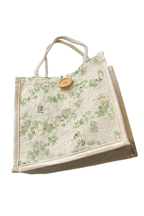 YIEMEEN Trendy Japanese Inspired Fabric Bag Sweet Floral Handbag For Daily Use Handbag For Students And Professionals
