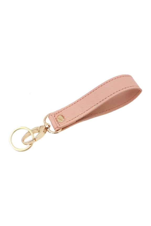 YIEMEEN Trendy Leather Key Fob With Metal Hook Sturdy Stitching Long Lasting Use