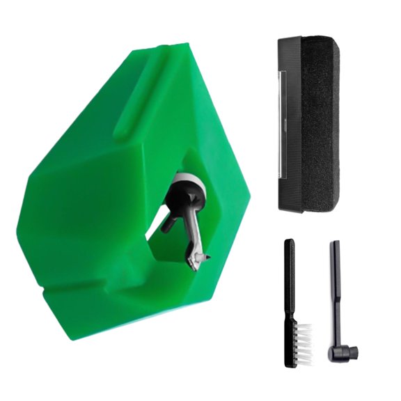 YIEMEEN Turntable Needle Diamond Styluses with Cleaner Phonograph Maintenance Part Plastic Record Player Needle for VMN95ML