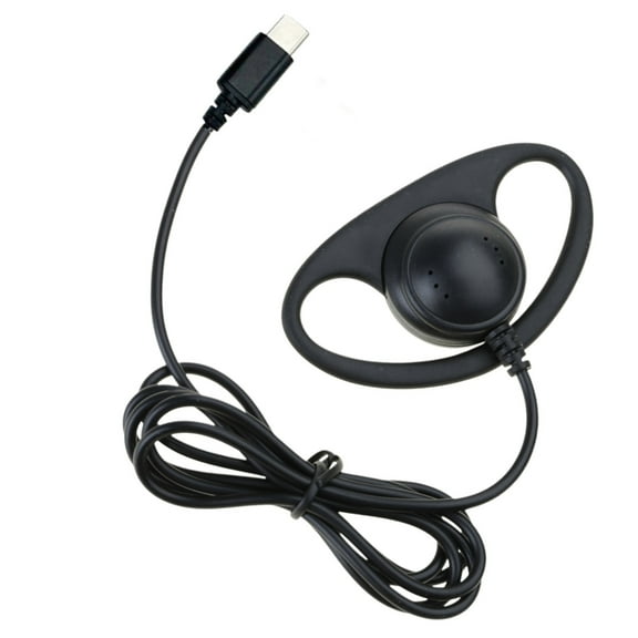 YIEMEEN USB C/3.5mm Ear Hook Single-Side Earphones Mono Earbud Corded Headsets Headphone Single Side for Mobile Phones Notebook